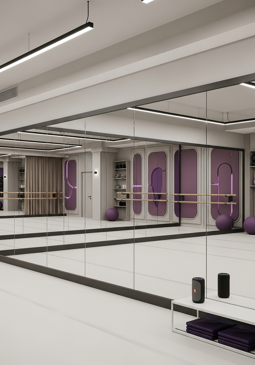 Студия Dancevia — зеркала и оборудование